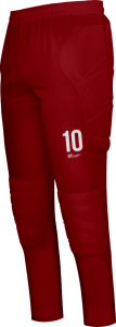 Spodnie bramkarskie ciemny czerwony