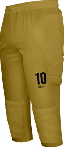 Spodnie bramkarskie 3/4 złote