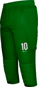 Spodnie bramkarskie 3/4 zielone