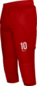 Spodnie bramkarskie 3/4 czerwone