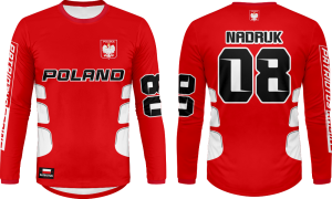 Bluza motocross patriotyczna enduro quad cross orzeł polska biało czerwona cross_165  patriotus