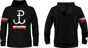 Bluza patriotyczna z kapturem i kieszenią PAT_17 Polska Walcząca 1944 patriotus