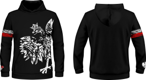 Bluza patriotyczna z kapturem i kieszenią PAT_18 orzeł Polska Walcząca patriotus