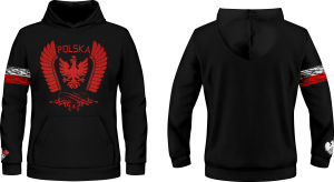 Bluza patriotyczna z kapturem i kieszenią Polska  patriotus PAT_29 