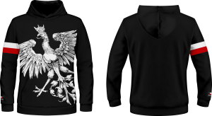 Bluza patriotyczna z kapturem i kieszenią  Orzeł patriotus PAT_141
