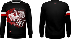Bluza patriotyczna basic bez kaptura  PAT_142 i na drugim końcu świata będę dumny z pochodzenia patriotus 