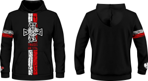 Bluza patriotyczna z kapturem i kieszenią PAT_31 twardzi jak stal NSZ patriotus