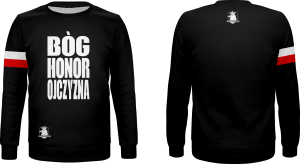 Bluza patriotyczna basic bez kaptura patriotus PAT_120 Bóg Honor Ojczyzna