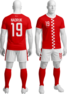 Komplet sportowy P_3 piłkarski koszulka + spodenki 