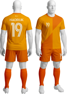 Komplet sportowy P_8 piłkarski koszulka + spodenki 