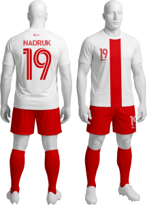 Komplet sportowy P_18 piłkarski koszulka + spodenki 