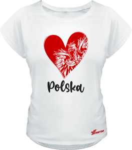 Koszulka damska luźna kibica polska SDPOL_1