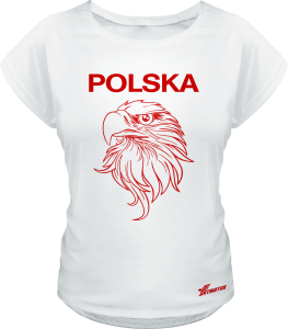Koszulka damska luźna kibica polska SDPOL_12