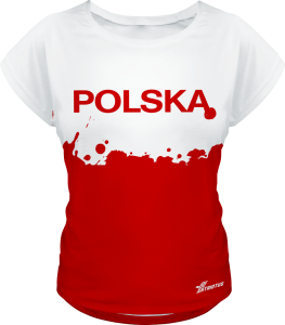 Koszulka damska luźna kibica polska SDPOL_14