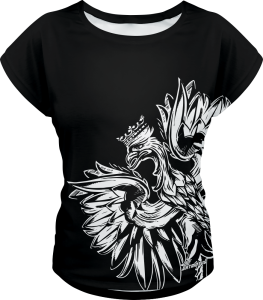 Koszulka damska luźna kibica polska orzeł SDPOL_16