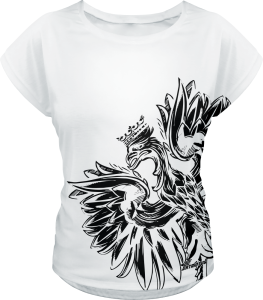 Koszulka damska luźna kibica polska orzeł SDPOL_17