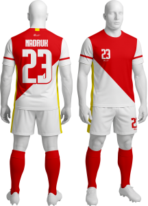 Komplet sportowy P_51 piłkarski koszulka + spodenki 