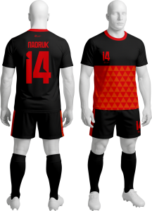 Komplet sportowy P_55 piłkarski koszulka + spodenki 