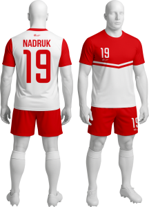 Komplet sportowy P_65 piłkarski koszulka + spodenki 