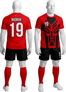 Komplet sportowy P_74 piłkarski koszulka + spodenki 
