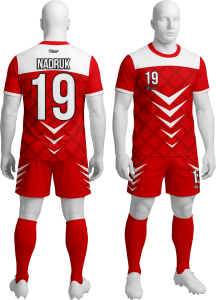 Komplet sportowy P_86 piłkarski koszulka + spodenki 