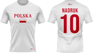 Koszulka biała kibica polski POL_77  patriotus 