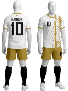 Komplet sportowy P_628 piłkarski koszulka + spodenki 