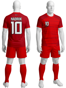 Komplet sportowy P_639 piłkarski koszulka + spodenki