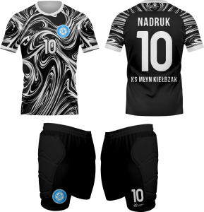 Komplet bramkarski domowy (koszulka + spodenki) – KS Młyn Kiełbzak