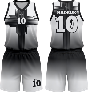 Komplet koszykarski damski koszulka i spodenki KOSZ_124