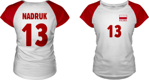 Damska koszulka kibica polska  siatkówka SIA_56