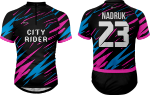 Koszulka rowerowa kolekcja CITY RIDER model NEON PULSE ROW_273 