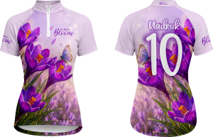 Koszulka rowerowa damska kolekcja Bloom model Crocus Energy ROW_283