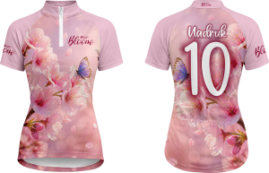 Koszulka rowerowa damska kolekcja Bloom model Cherry Mist ROW_284