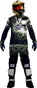 Komplet motocross quad enduro cross na motocykl quada czaska ride fast skull CROSS_197