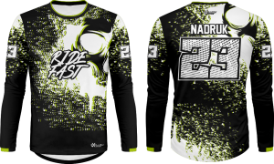 Bluza motocross enduro quad cross na motocykl quada czaska ride fast skull CROSS_197