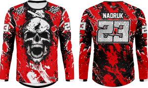 Bluza motocross enduro quad cross na motocykl quada czaska ride fast skull CROSS_198