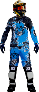 Komplet motocross quad enduro cross na motocykl quada czaska ride fast skull CROSS_199
