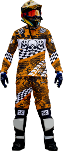 Komplet motocross quad enduro cross na motocykl quada czaska ride fast skull CROSS_200