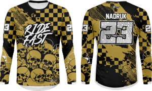 Bluza motocross enduro quad cross na motocykl quada czaska ride fast skull CROSS_201