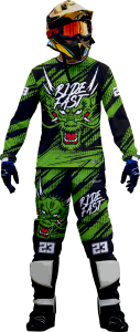 Komplet motocross quad enduro cross na motocykl quada smok ride fast dragon CROSS_202