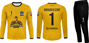 Huragan Olszany komplet bramkarski żółty 