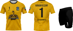 Huragan Olszany komplet bramkarski żółty  