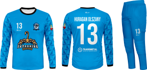Huragan Olszany komplet bramkarski niebieski