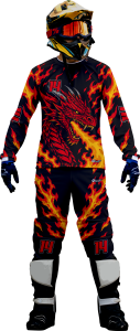 Komplet motocross quad enduro cross na motocykl quada wild animal smok CROSS_208