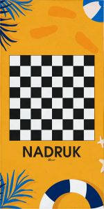 Ręcznik sublimowany z nadrukowaną grą  70 × 140 cm R_92